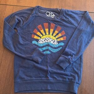 Sunshine motif sweatshirt